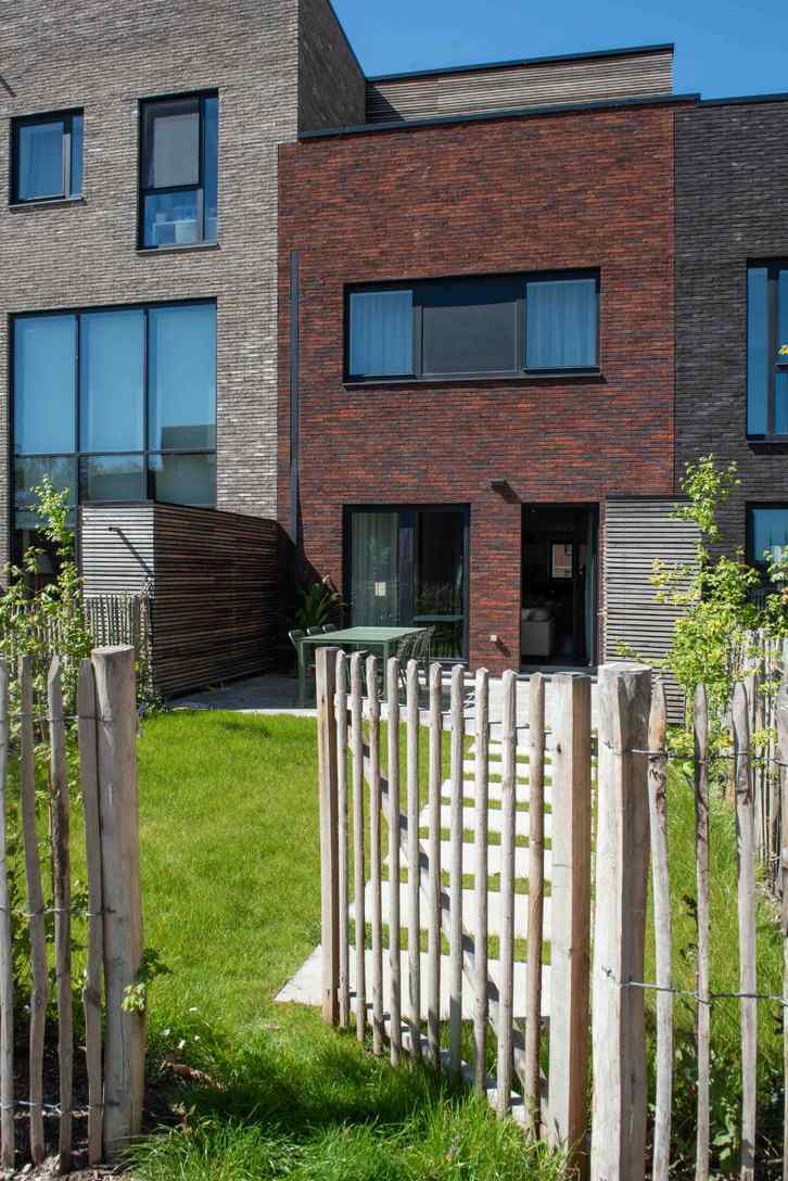 Jardin privatif maison écoquartier coronmeuse