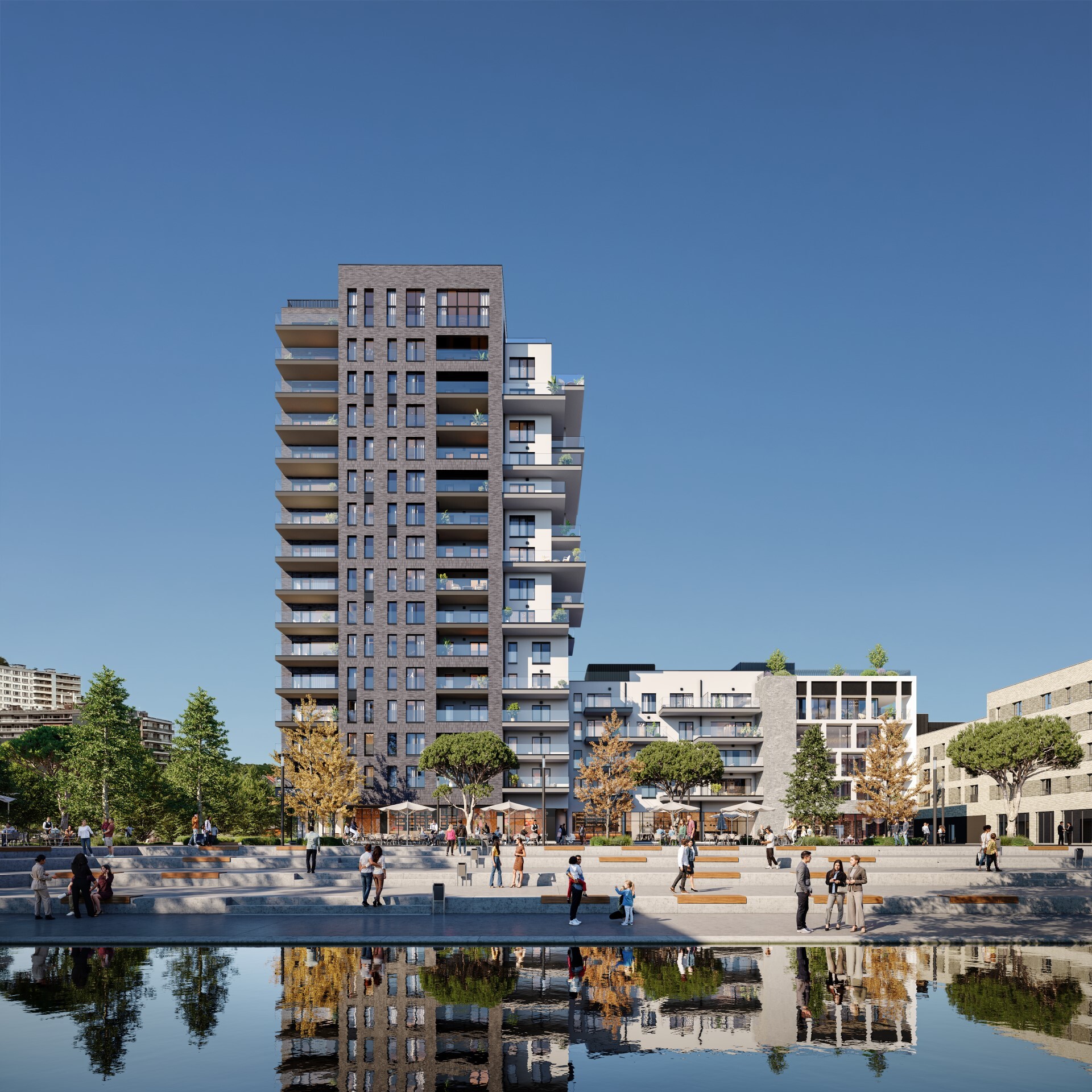 Vue extérieure face Belvédère de la Marina